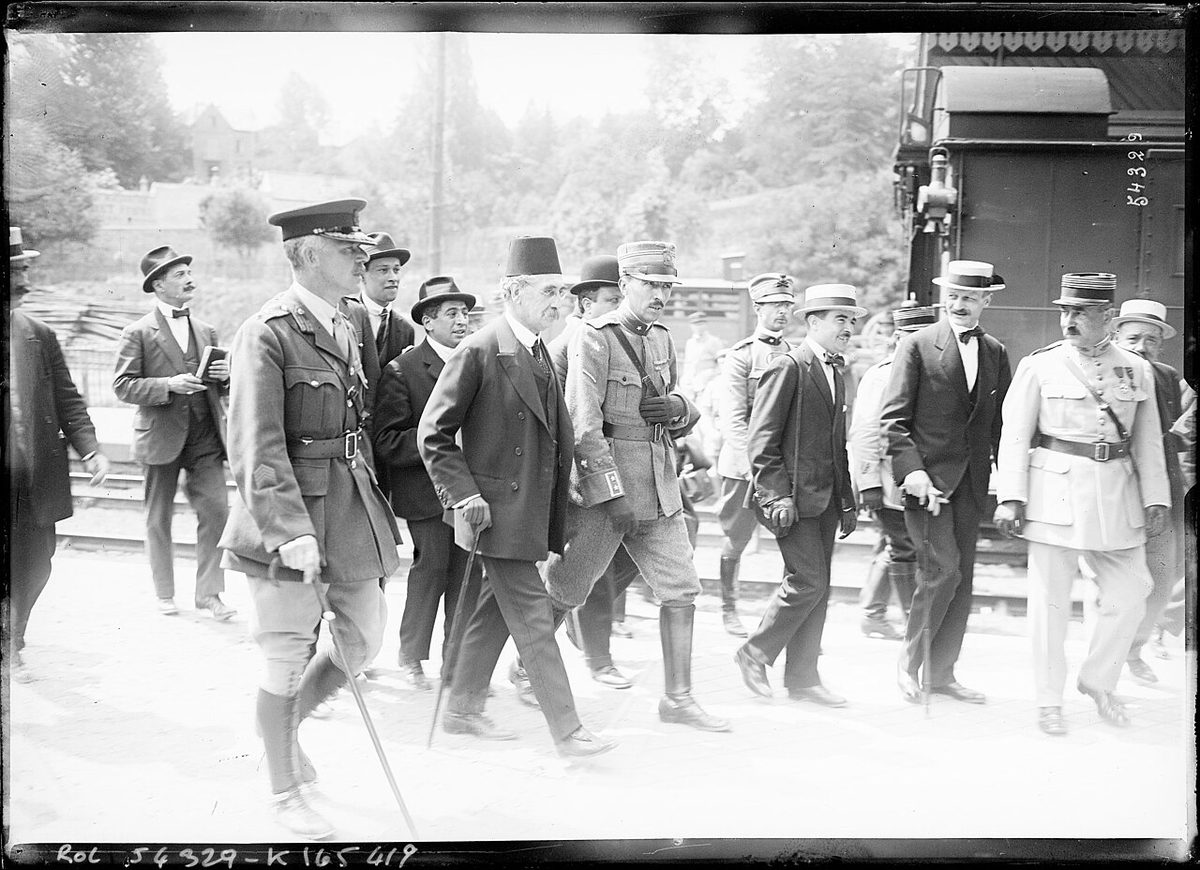Osmanlı heyetinin Paris Barış Konferansı için Vaucresson'a gelişi, 12 Haziran 1919