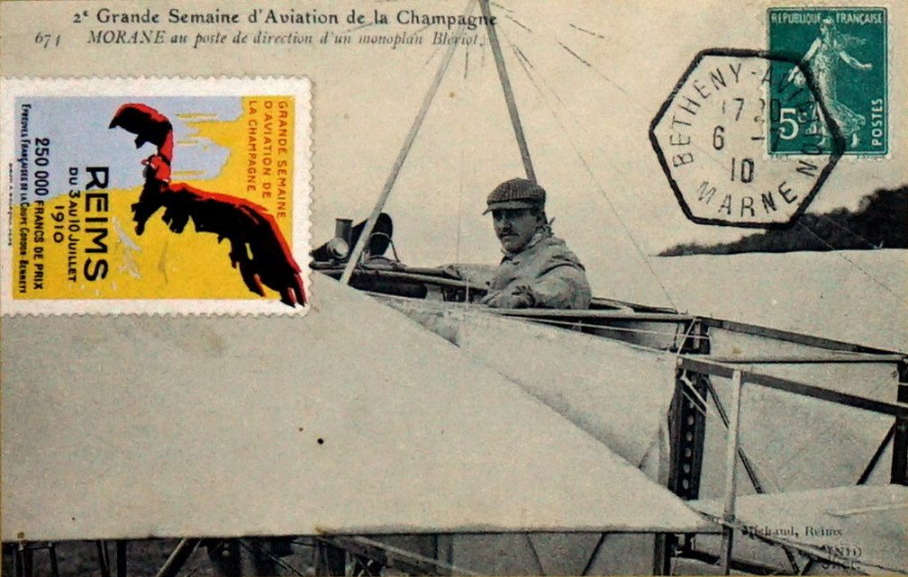 1910 yılından bir Blériot uçağı