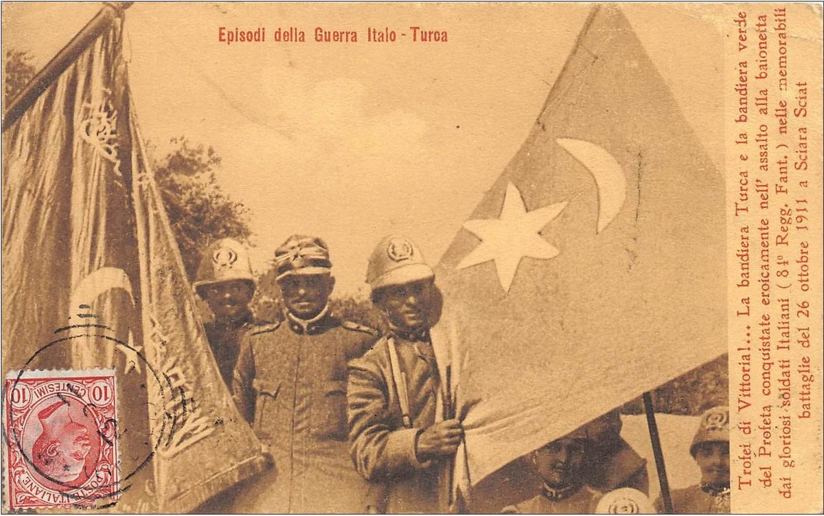 Şara Şat'ta ele geçirildiği belirtilen sancaklar, 1911