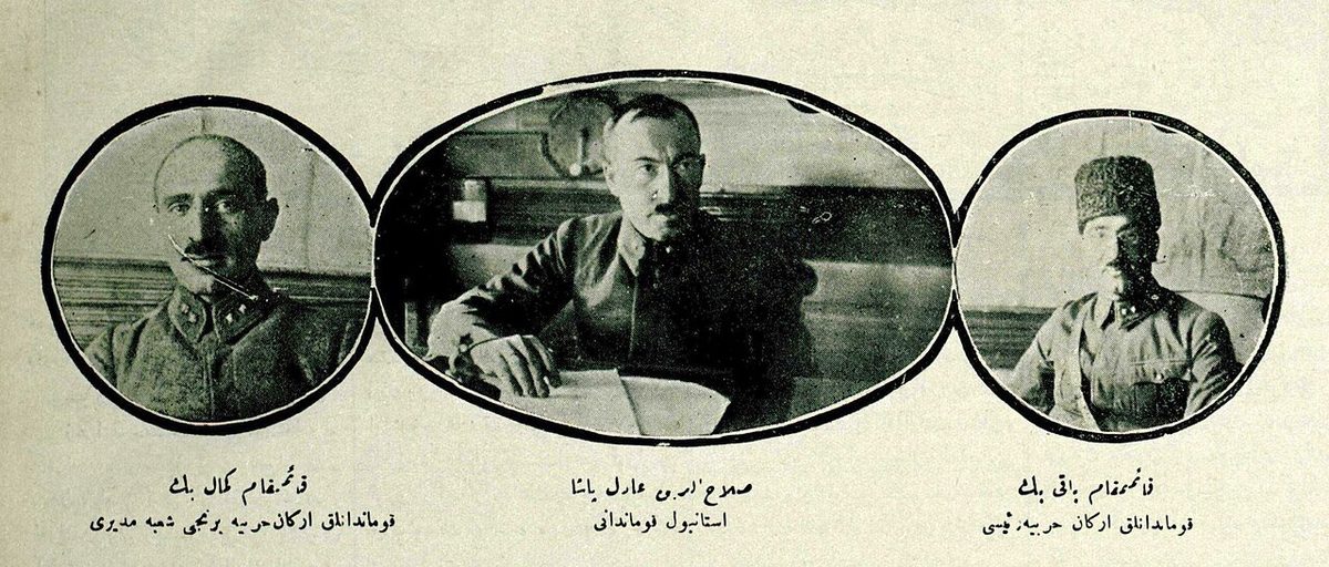Resimli Gazete'de Selahattin Adil Paşa ve kurmay heyeti, 6 Ekim 1923
