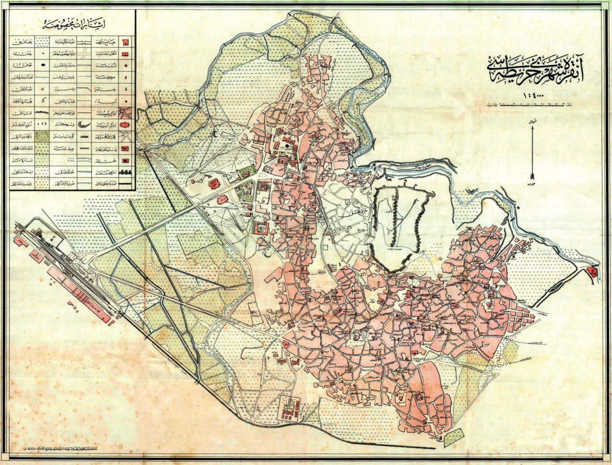 1924 tarihli Ankara şehir haritası