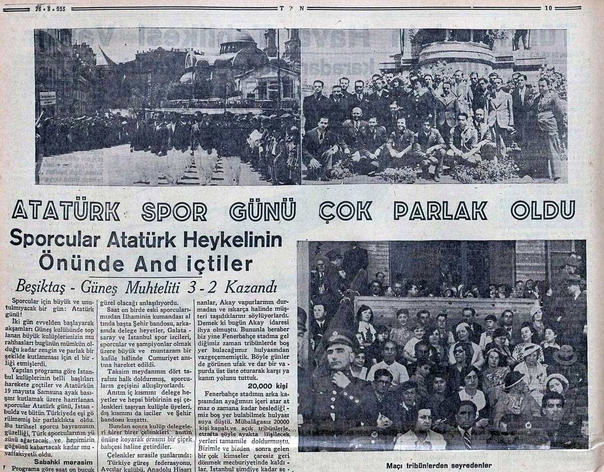 Tan gazetesinin 20 Mayıs 1935 tarihli sayısı