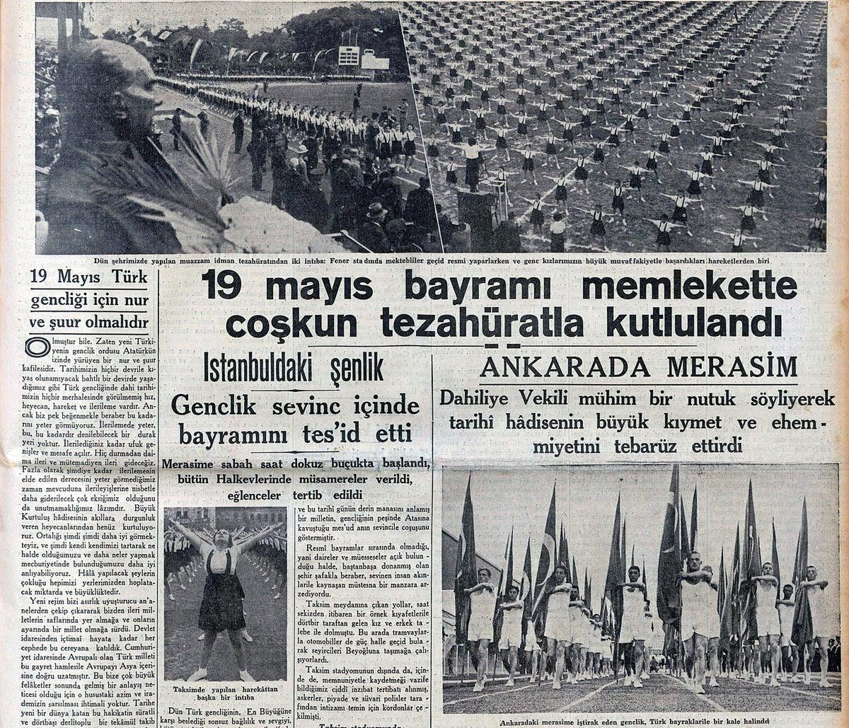 Cumhuriyet gazetesinin 20 Mayıs 1937 tarihli sayısı