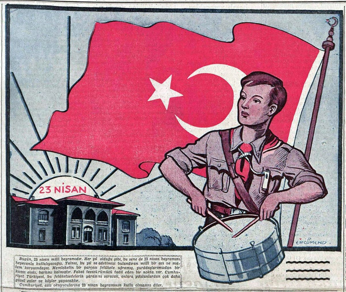 Cumhuriyet gazetesinin 23 Nisan 1938 nüshası