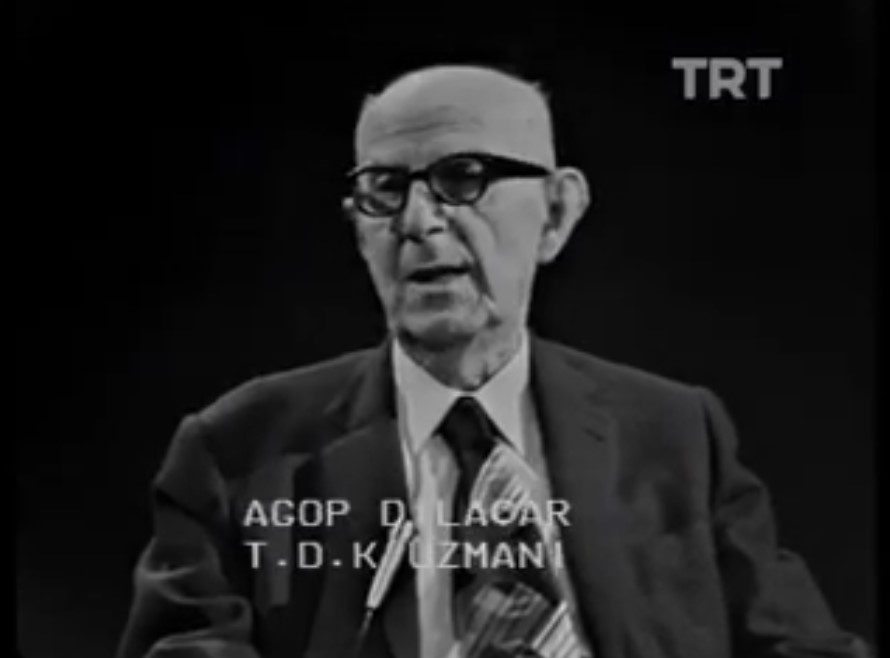 Agop Dilâçar 1979'da bir TRT programında