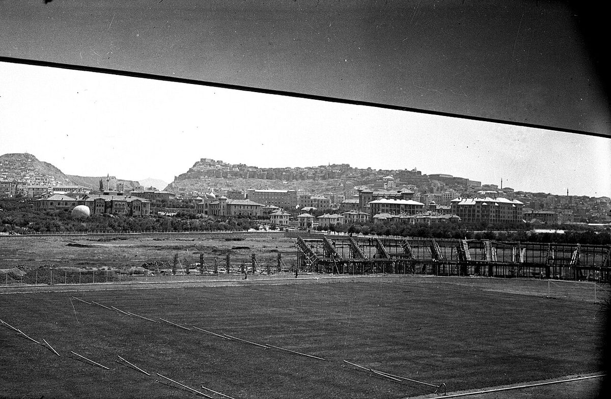 19 Mayıs Stadyumu inşaatından bir görünüm
