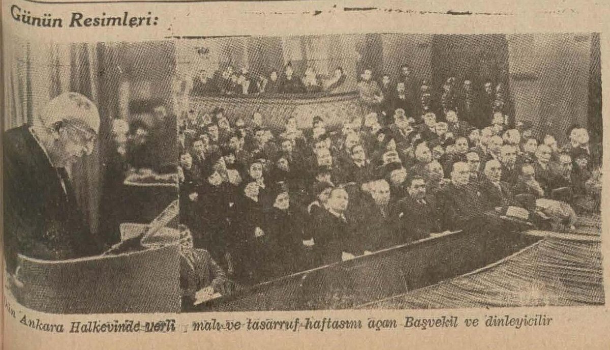 Vakit gazetesinin 14 Ocak 1939 tarihli sayısında Ankara Halkevi