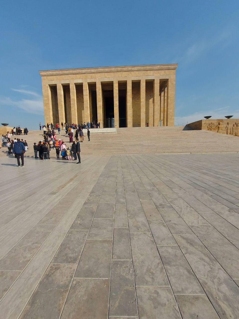 Anıtkabir'de tören meydanından görülen Şeref Holü