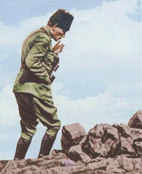 Mustafa Kemal Paşa Kocatepe'de, 1922
