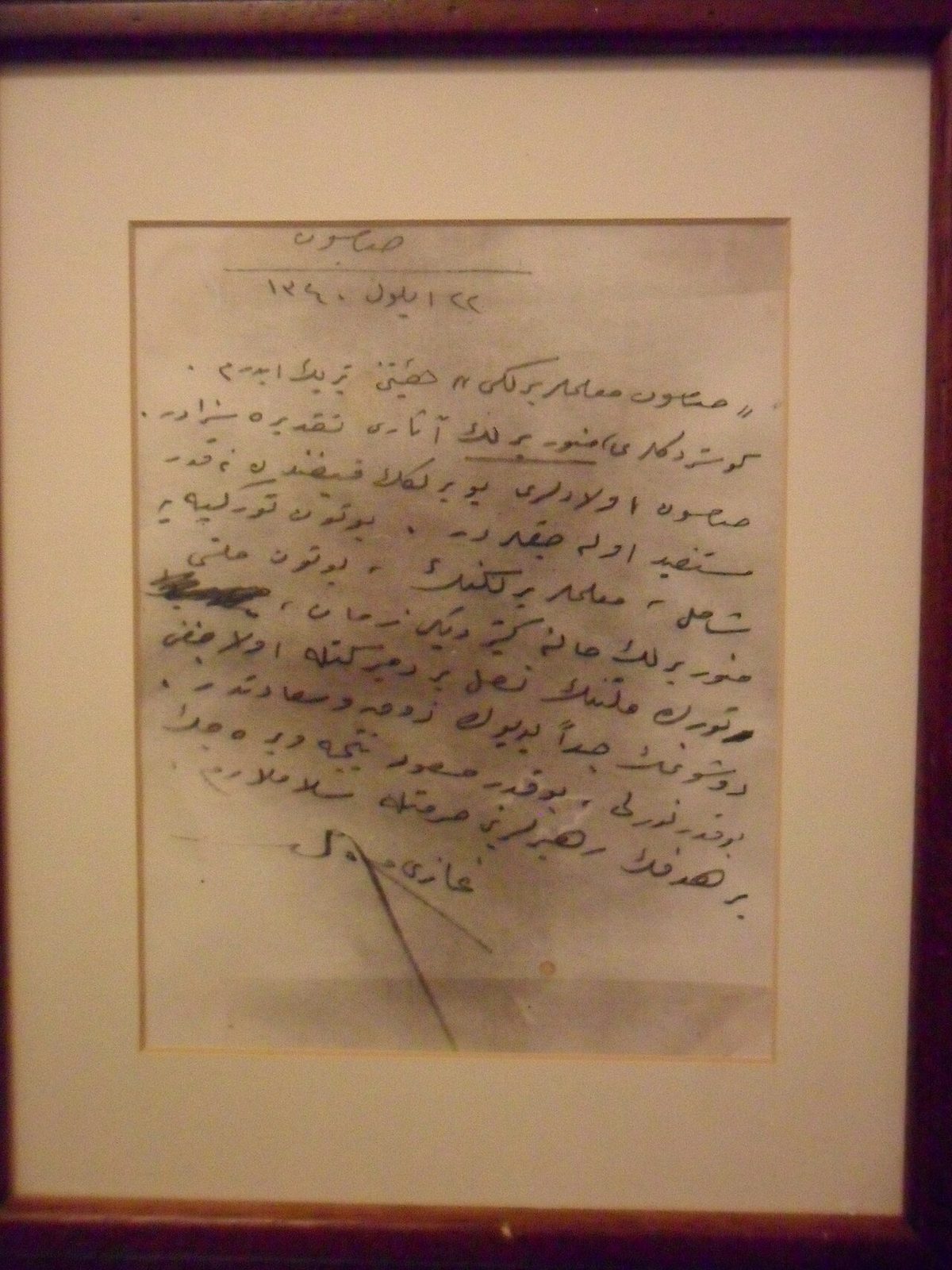 Atatürk'ün Samsunlu öğretmenleri tebrik eden mektubu