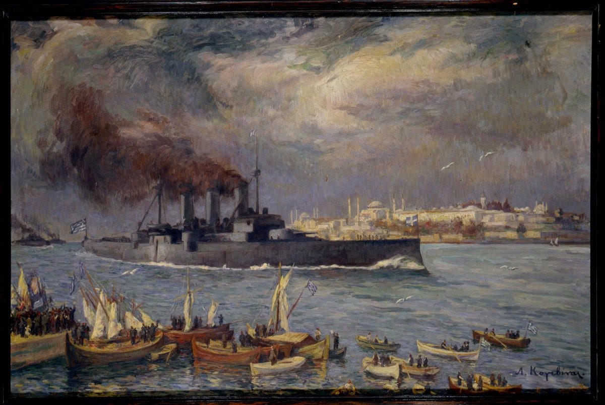 Georgios Averof kruvazörü, 1919 tarihli tablo