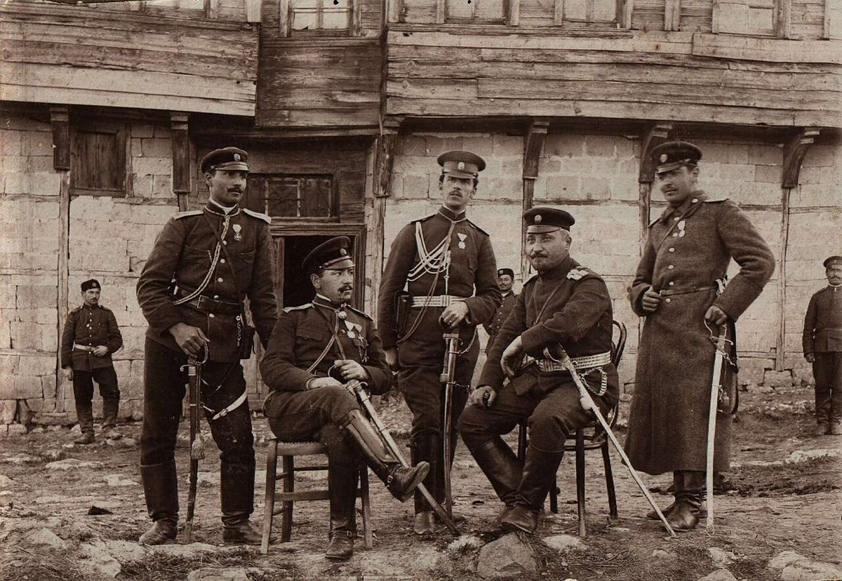 Çatalca cephesinden 1913 tarihli bir fotoğraf, Bulgar Devlet Arşivi