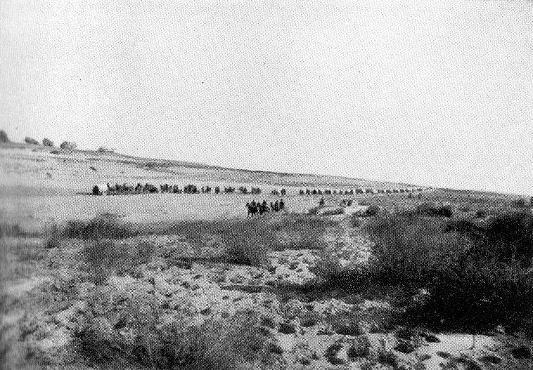Refah Muharebesi'nden sonra yaralı taşıyan arabalar