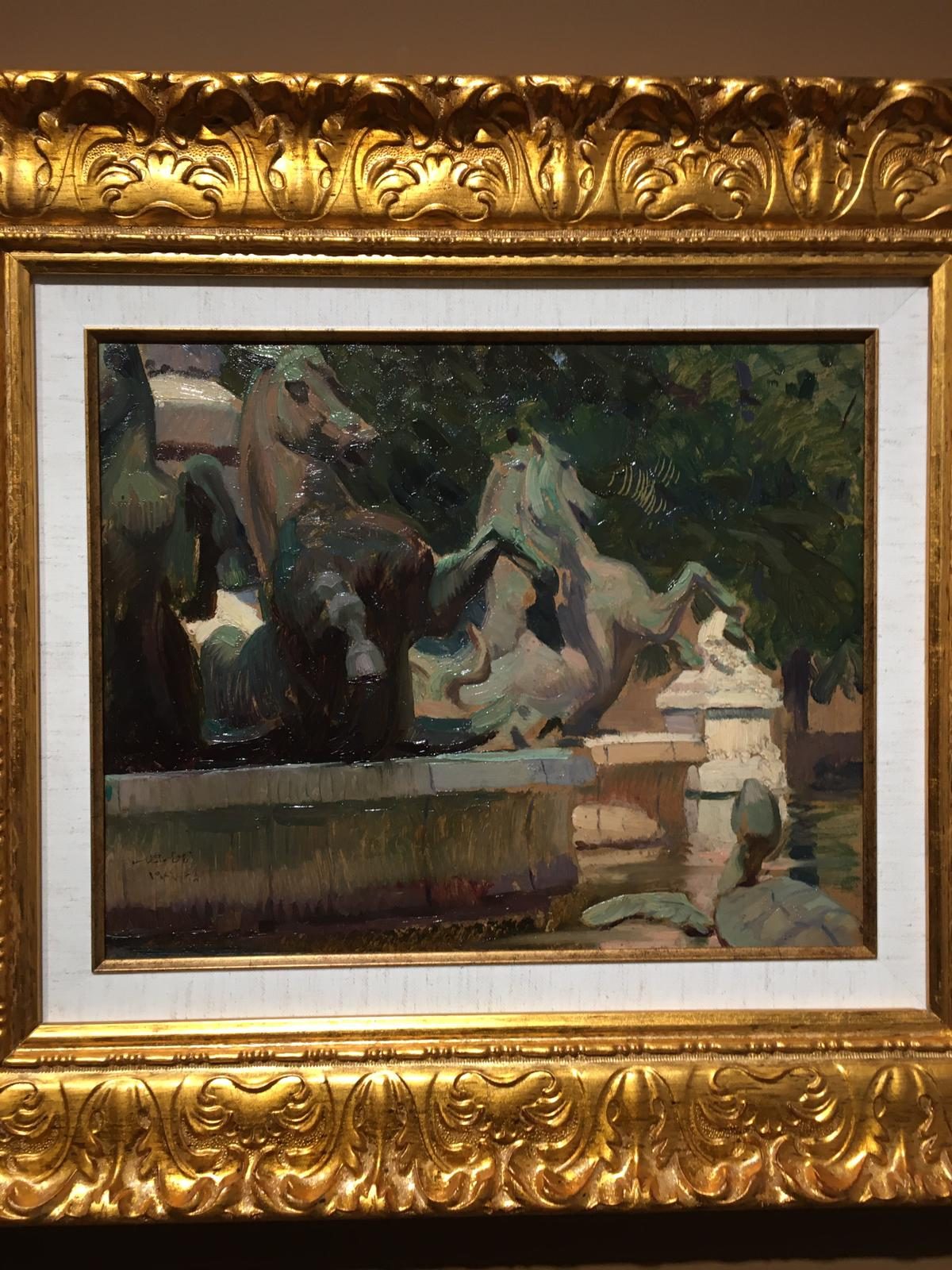 Namık İsmail'in Paris'teki Carpeaux Çeşmesi resmi, 1924