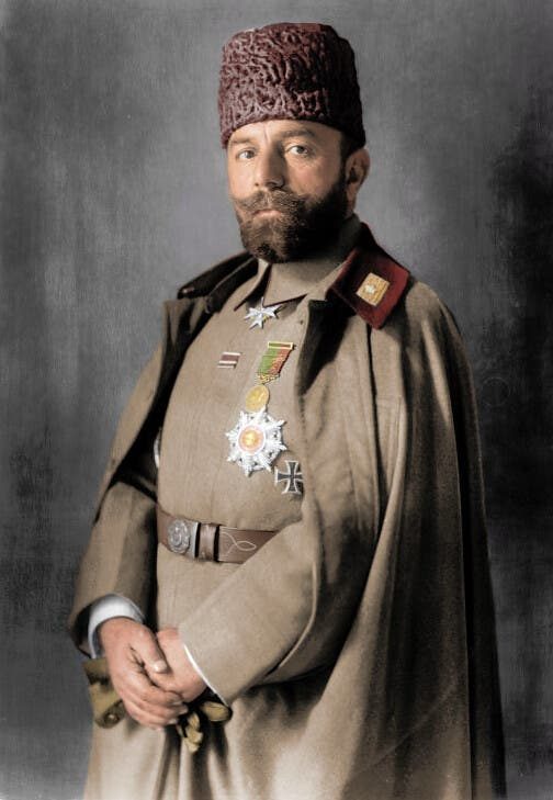 Ahmed Cemal Paşa'nın renklendirilmiş portresi