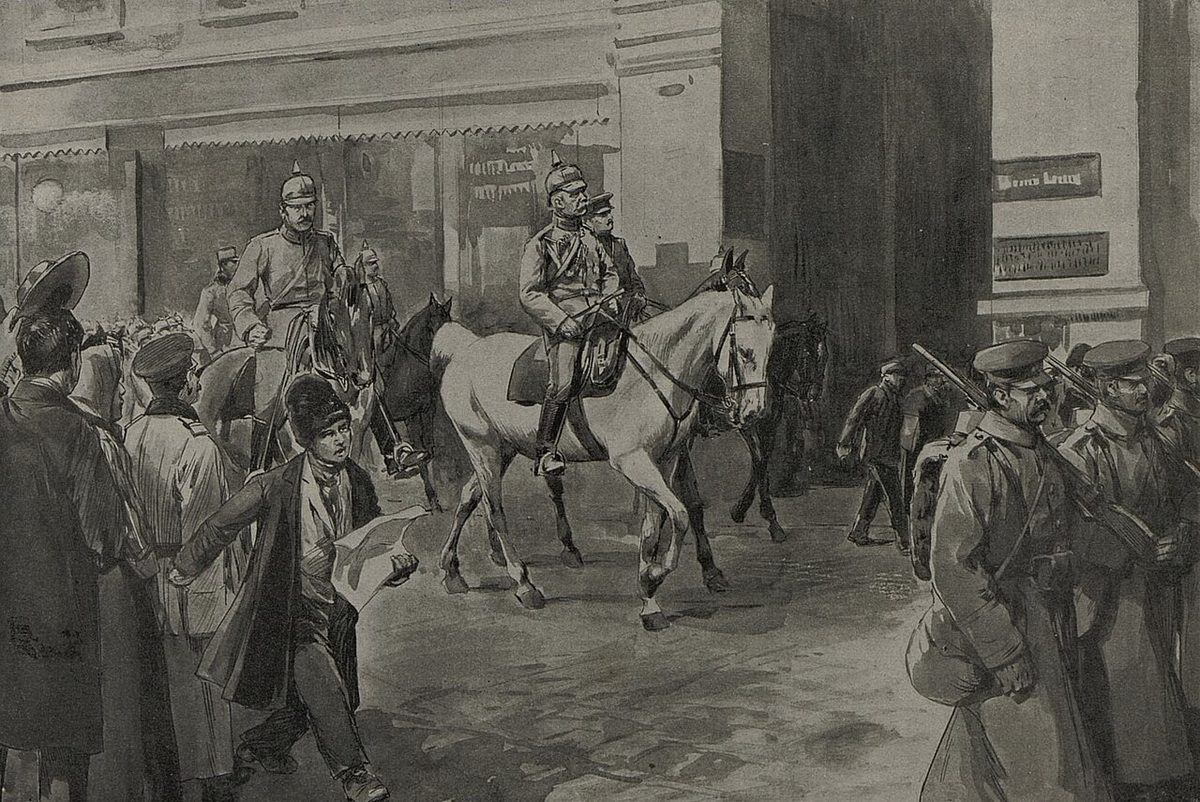 Mareşal August von Mackensen'in Bükreş'e gelişi