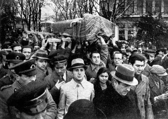 Mehmet Âkif Ersoy'un cenaze töreni, Aralık 1936