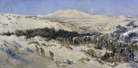 George Lambert'in Romani Muharebesi'ni gösteren tablosu