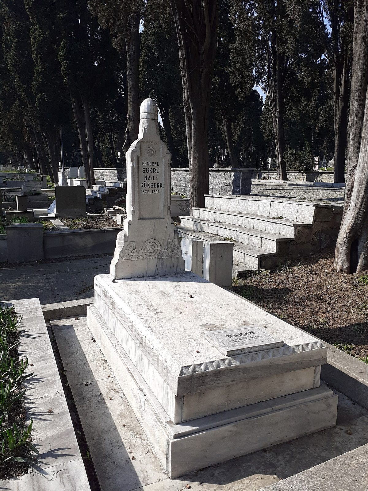 Şükrü Naili Gökberk'in Edirnekapı Şehitliği'ndeki mezarı