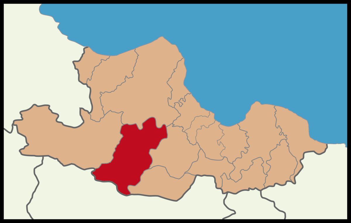 Havza ilçesinin Samsun ilindeki konumu