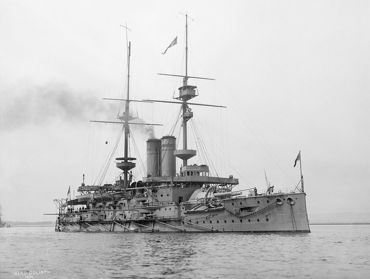 Birinci Dünya Savaşı sırasında HMS Goliath zırhlısı