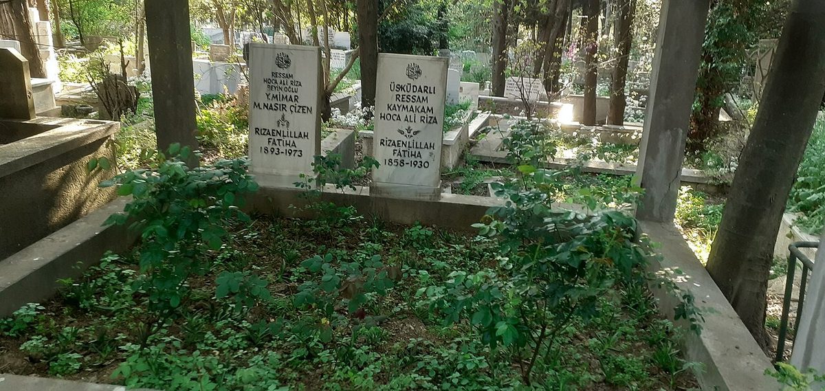 Hoca Ali Rıza'nın Karacaahmet'teki mezarı