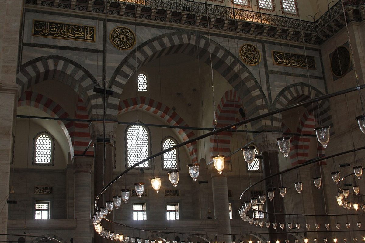 Süleymaniye Camii iç mekânı