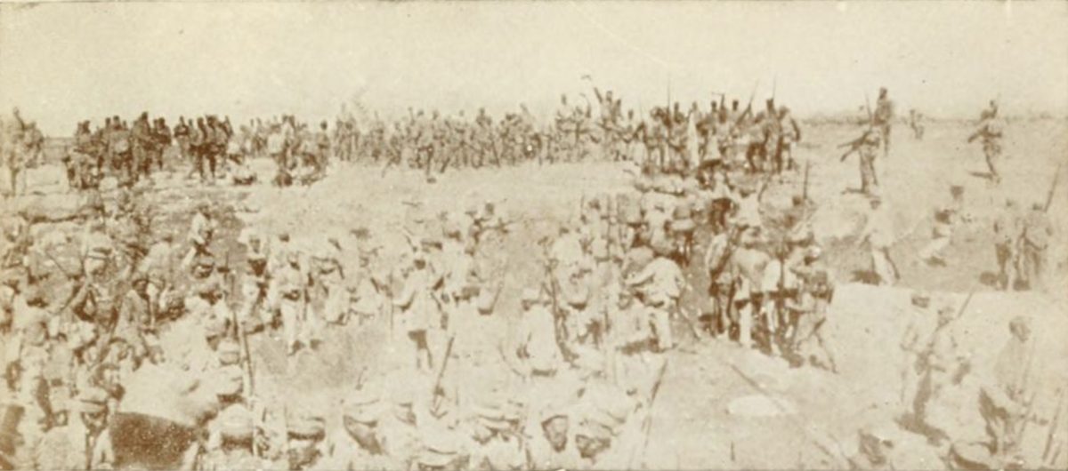 Bingazi çarpışmalarından sonra İtalyan askerleri, 1911