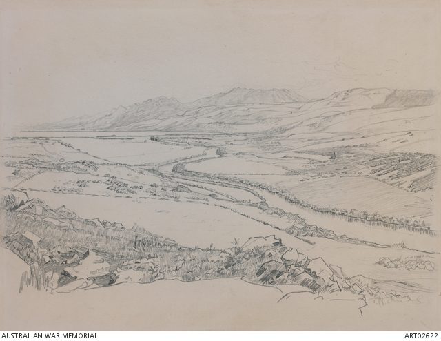 Hule Gölü ile Cisr Benat Yakup arasında Ürdün Vadisi, 1919