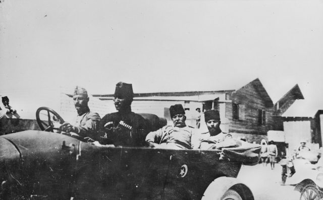 Cemal Paşa ve Müşir Ahmet İzzet Paşa, Nisan 1917