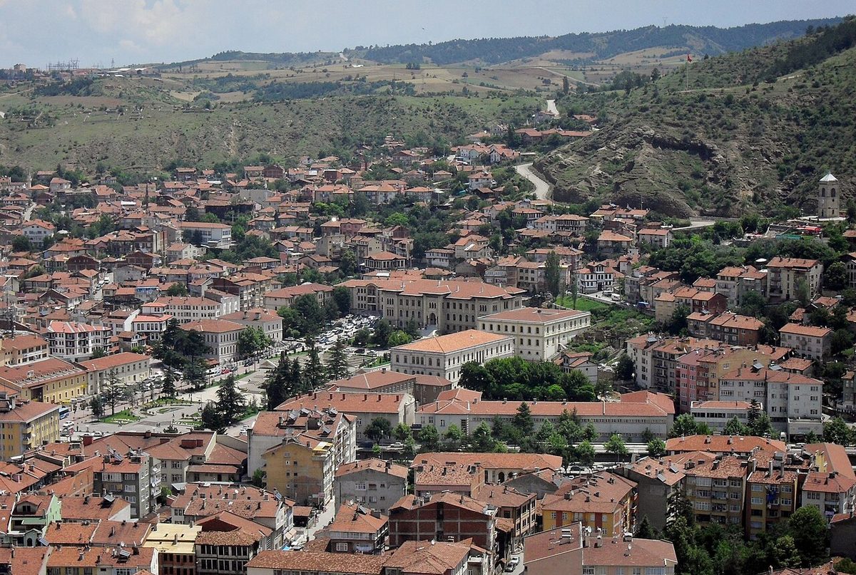 Kastamonu kalesinden şehir merkezinin görünümü