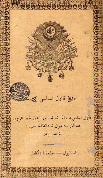 1876 tarihli Kanun-i Esasi metni