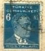 1931 tarihli bir Türk pulunda Gazi Mustafa Kemal