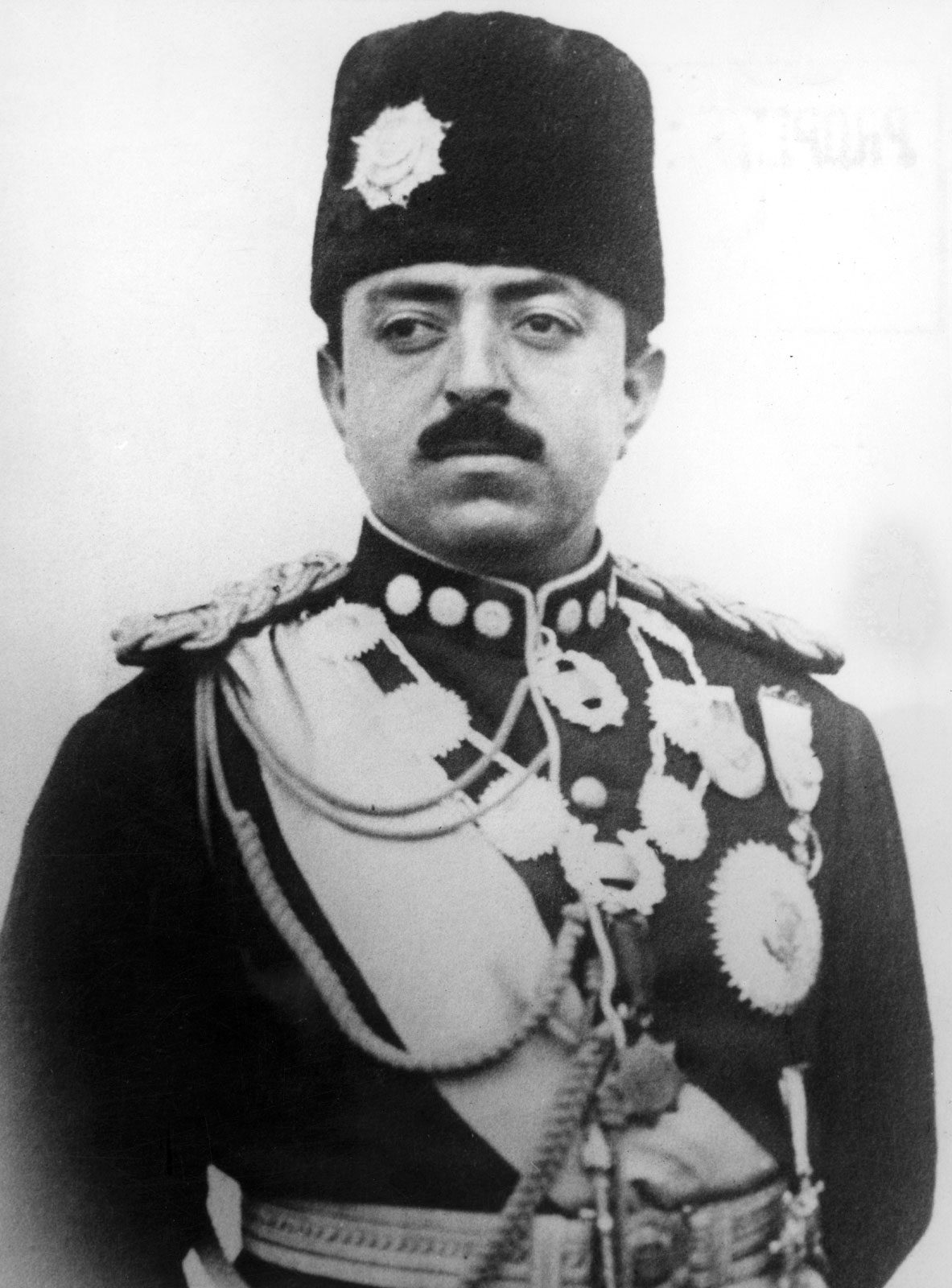 Afganistan Kralı Emanullah Han'ın portresi