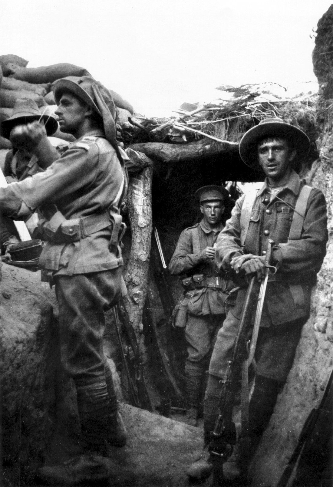 Kanlısırt'ta siper, 6 Ağustos 1915