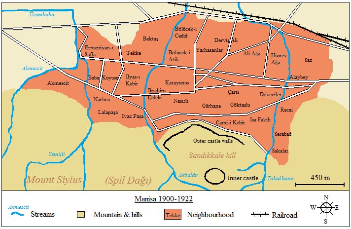1922 tarihli Manisa şehir planı