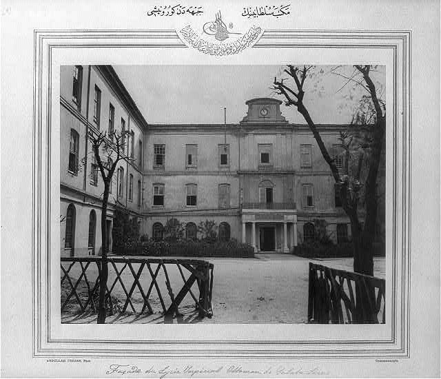 1880-1893 yılları arasında Mekteb-i Sultanî binası