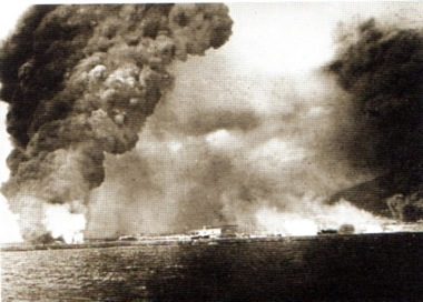Midilli kruvazörünün Novorossiysk'i bombalaması