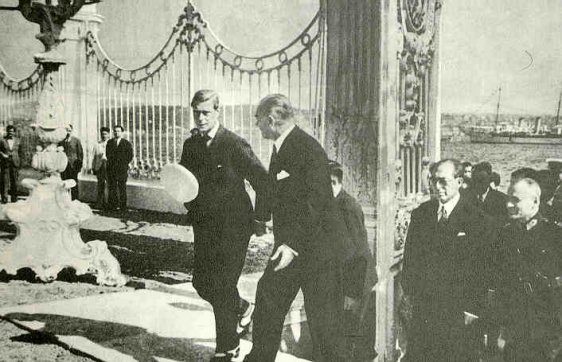 Atatürk ve VIII. Edward, İstanbul, 1936