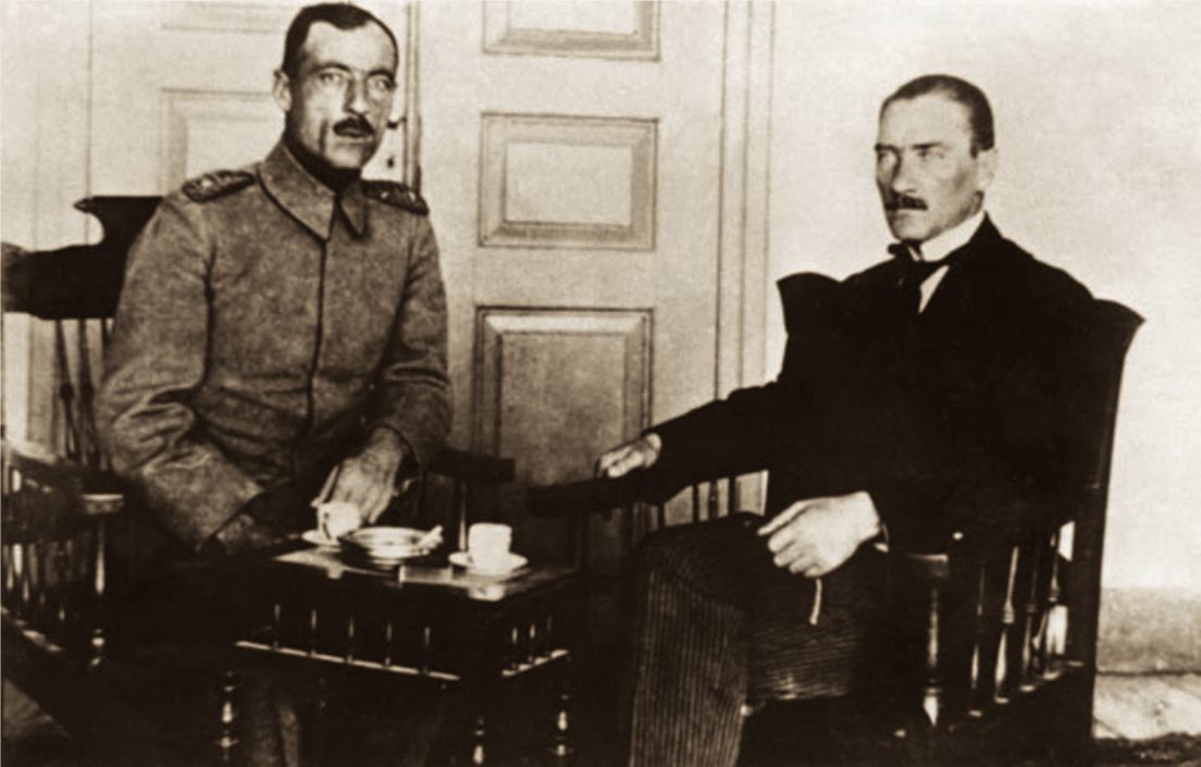 Mustafa Kemal Paşa ve Cemil Cahit Bey, Sivas, Eylül 1919