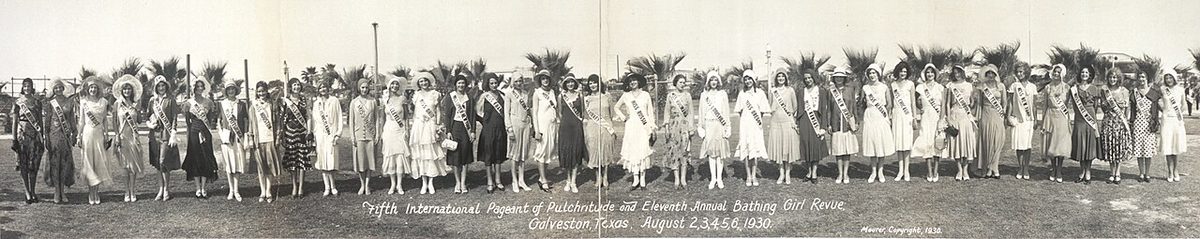 Galveston, 1930 Uluslararası Güzellik Yarışması katılımcıları