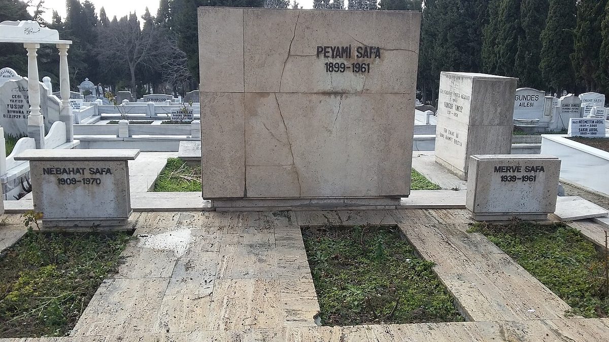Peyami Safa'nın Edirnekapı'daki mezarı