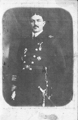 Trabzon Konferansı'nda Osmanlı heyetinin başkanı Hüseyin Rauf Bey (Orbay)