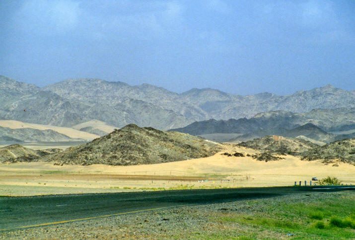 Taif'e çıkan dağ yolu