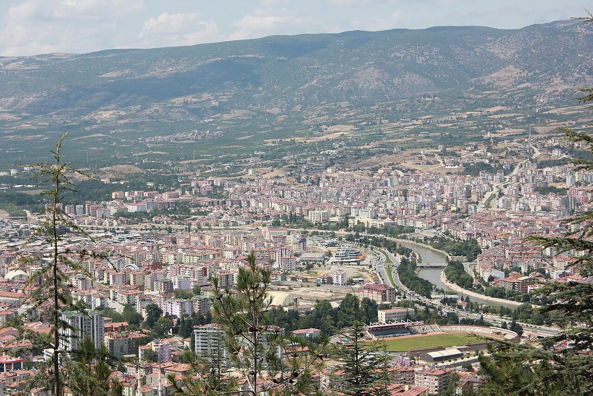 Tokat şehrinin genel görünümü
