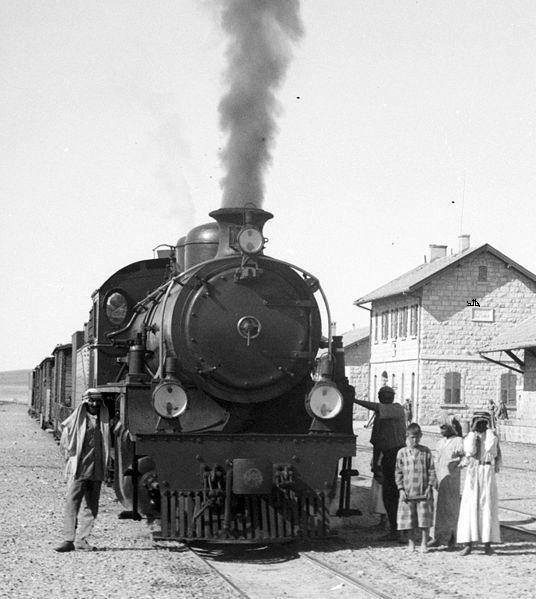 Medine istasyonunda Hicaz Demiryolu treni