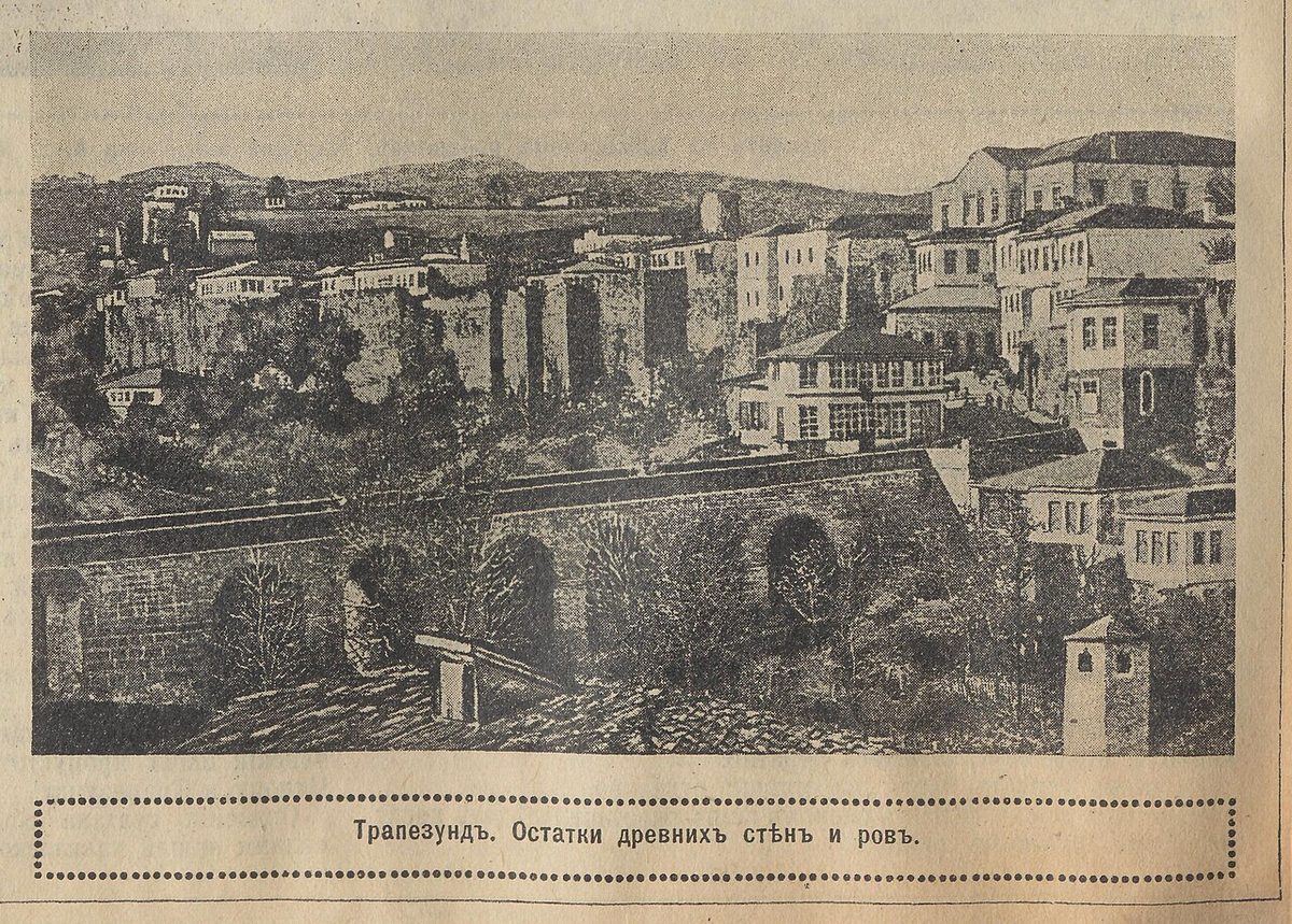 1916'da Rus dergisi Niva'da yayımlanan Trabzon görünümü