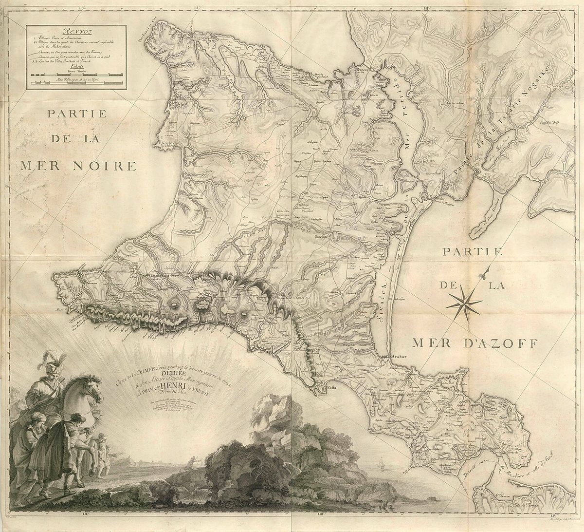 Kırım yarımadasının 1776 tarihli haritası