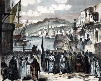 1860 olaylarından sonra Lübnan'dan bir sahne