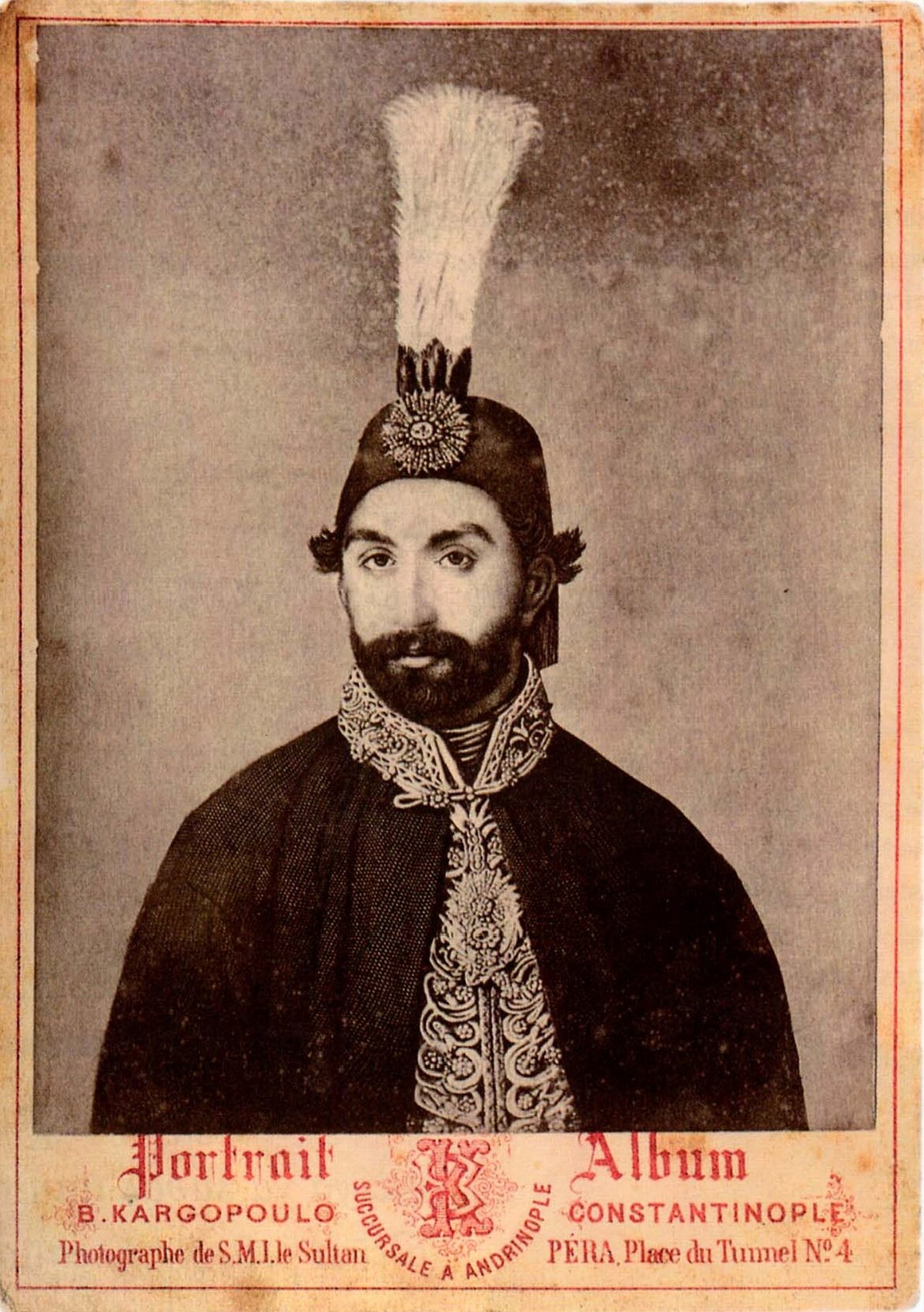 Sultan Abdülmecid'in 1850 dolaylarında çekilmiş fotoğrafı